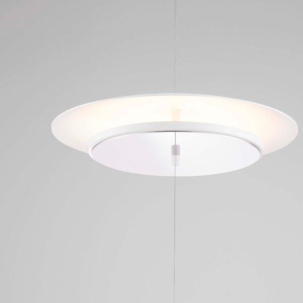 Bílá kovová stojací LED lampa Nova Luce Olos 330 cm