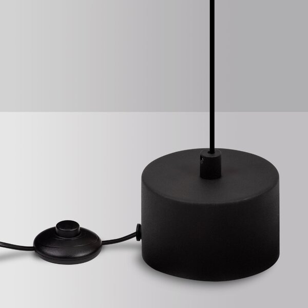 Bílá kovová stojací LED lampa Nova Luce Olos 370 cm