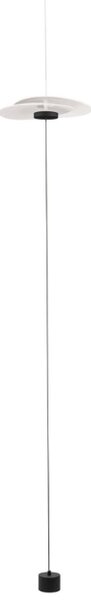 Bílá kovová stojací LED lampa Nova Luce Olea 340 cm