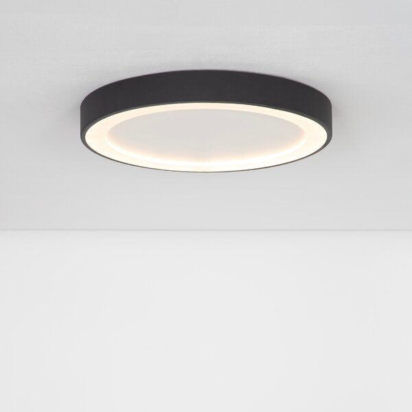 Černé kovové stropní LED světlo Nova Luce Nodi 45 cm