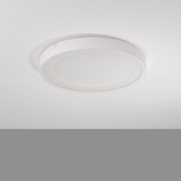 Bílé kovové stropní LED světlo Nova Luce Nodi 45 cm