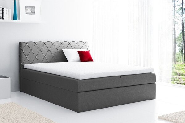 Kontinentální postel Narcyn, Rozměr postele: 120 x 200 cm, Barva:: Velluto 16 Mirjan24 5902928428223