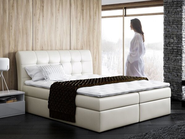 Kontinentální postel Limbo, Rozměr postele: 140x200, Barva:: ekokůže Soft 033 Mirjan24 5902928405439