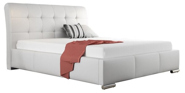 Čalouněná manželské postel Pilatus, Rozměr postele: 180 x 200 cm, Barva:: ekokůže Soft 011 (černá) Mirjan24 5902928218701