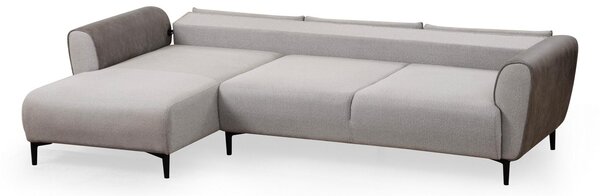 Rohová sedačka Aronaso (L) (šedá). Akce -25%