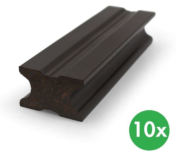 Podkladní hranoly pro WPC terasová prkna, 40 x 25 x 2850 mm, sada 10 ks
