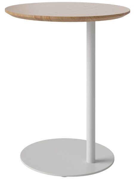 Bolia Dubový odkládací stolek Pillar 45 cm se šedou podnoží