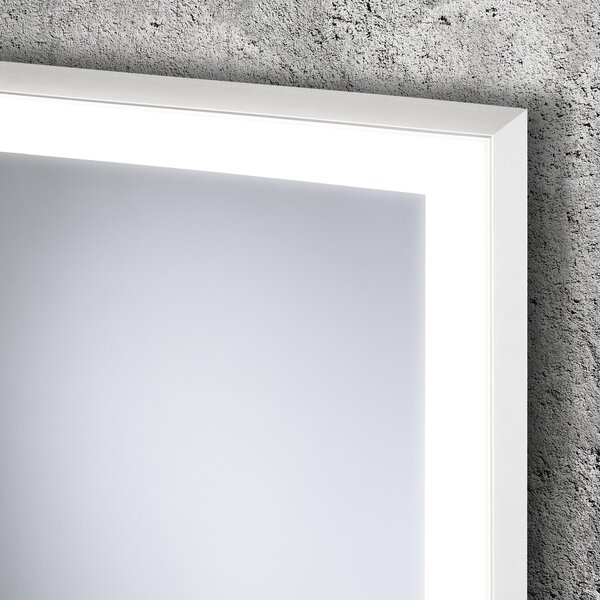 Dubiel Vitrum Solid zrcadlo 60x80 cm obdélníkový s osvětlením bílá 5905241006901