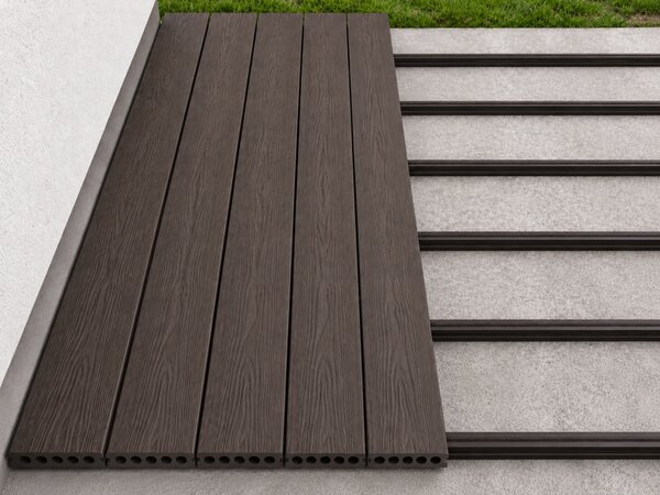 Podkladní hranoly pro WPC terasová prkna, 40 x 25 x 2850 mm, sada 10 ks