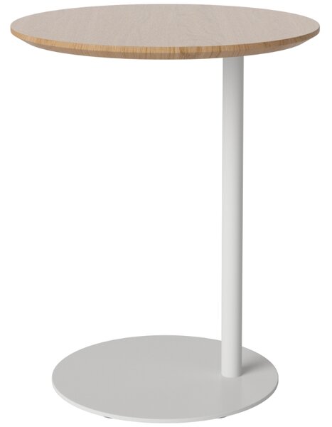 Bolia Dubový odkládací stolek Pillar 45 cm se šedou podnoží