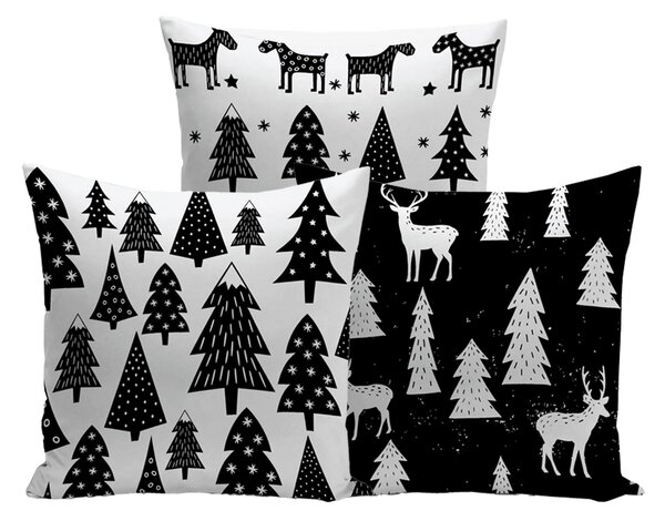 XPOSE® Set povlaků na polštář NORDIC 40x40 cm - 3ks