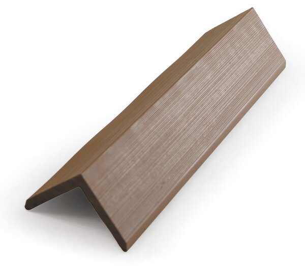 Ukončovací lišty k WPC terasovým prknům, koextrudované, 50 x 2850 mm, 10 ks, teak