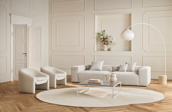 -25 % Dny MOMENTI– Bolia Krémově bílý vlněný koberec Zen 134 x 190 cm