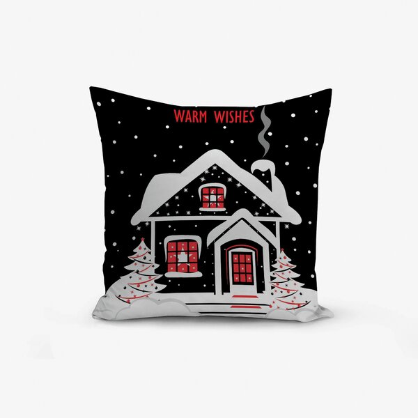 XPOSE® Set povlaků na polštář VÁNOČNÍ OZDOBA 40x40 cm - set 4ks