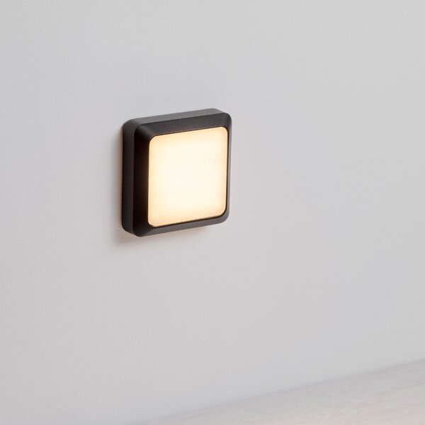 Černé kovové venkovní nástěnné LED světlo Nova Luce Appia