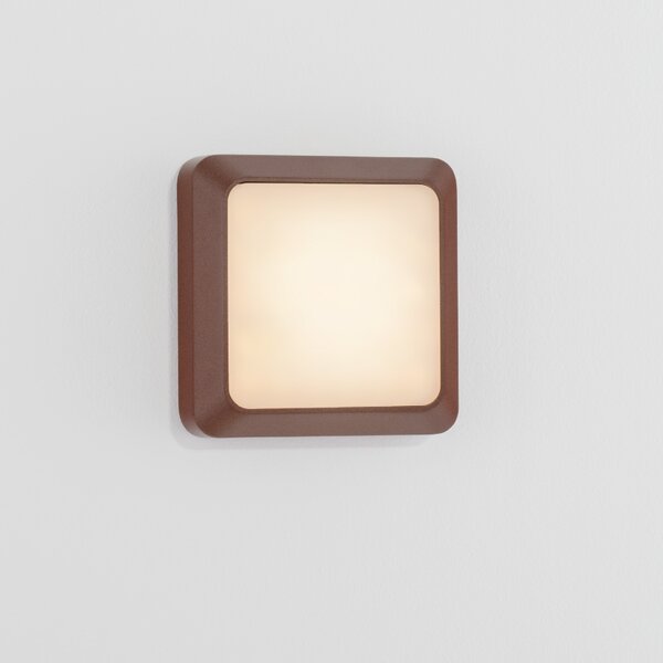Hnědé kovové venkovní nástěnné LED světlo Nova Luce Appia