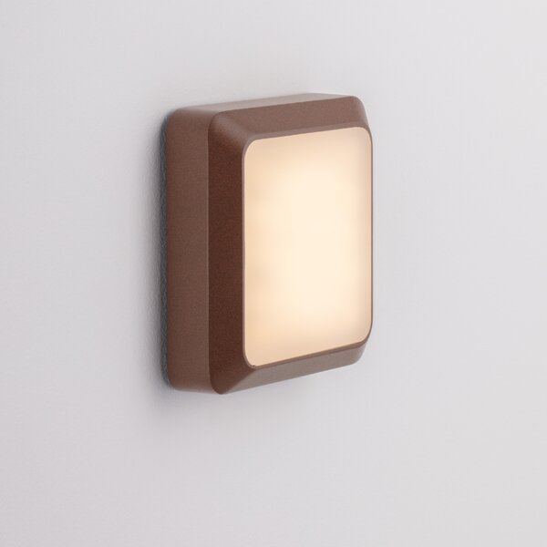 Hnědé kovové venkovní nástěnné LED světlo Nova Luce Appia