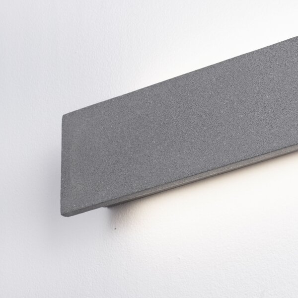 -25 % Dny MOMENTI– Šedé venkovní nástěnné LED světlo Nova Luce Luna 60 cm