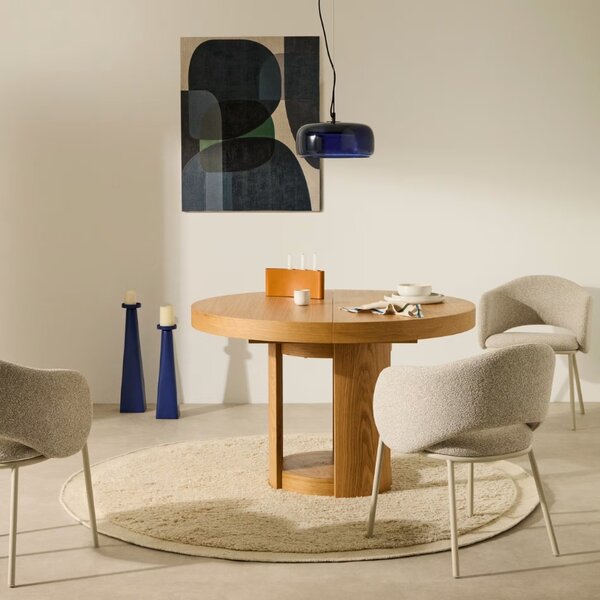 -30 % Dny Marianne - Modrý kovový svícen Kave Home Yuba S
