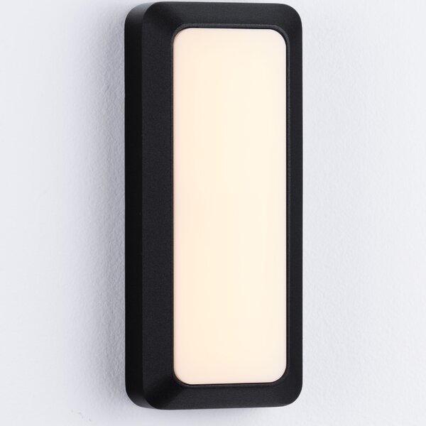 Černé kovové venkovní nástěnné LED světlo Nova Luce Appia II