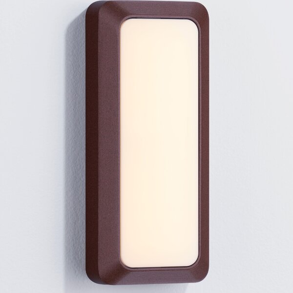 Hnědé kovové venkovní nástěnné LED světlo Nova Luce Appia II