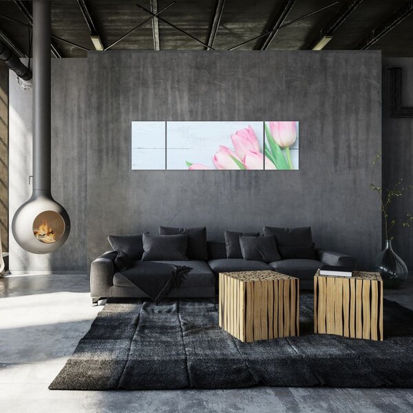 Obraz - Kytice tulipánů (170x50 cm)