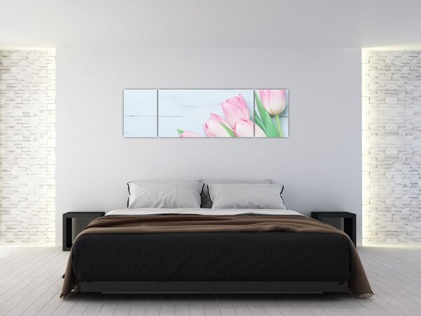 Obraz - Kytice tulipánů (170x50 cm)