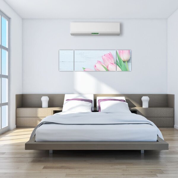 Obraz - Kytice tulipánů (170x50 cm)