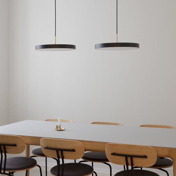 Umage Černé kovové stropní LED světlo Asteria Plus II. 31 cm