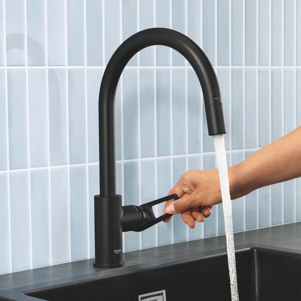 Grohe Start Edge kuchyňská baterie stojící černá 305562430