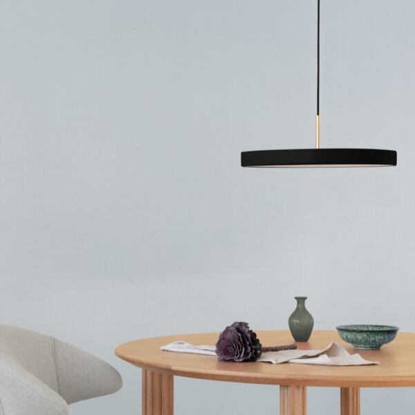 Umage Černé kovové stropní LED světlo Asteria Plus II. 31 cm