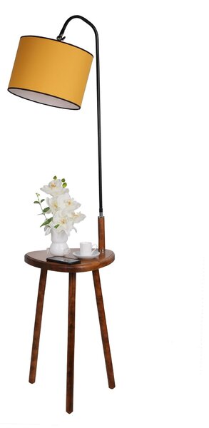 ASIR Stojací lampa DEMET ořech hořčicová