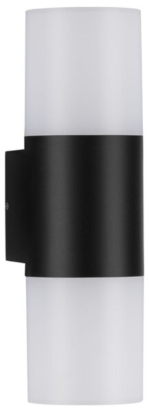 Černobílé kovové venkovní nástěnné LED světlo Nova Luce Paul