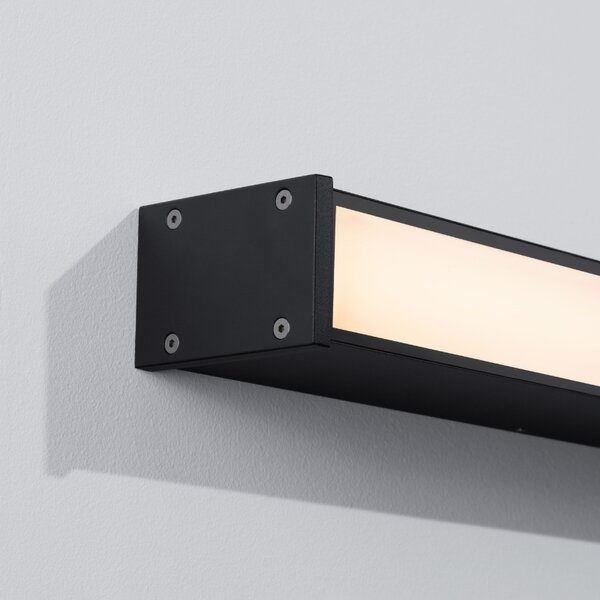 Černé kovové venkovní nástěnné LED světlo Nova Luce Nova 100 cm