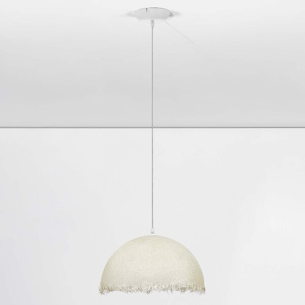 Bílé závěsné světlo Nova Luce Lalu 40 cm