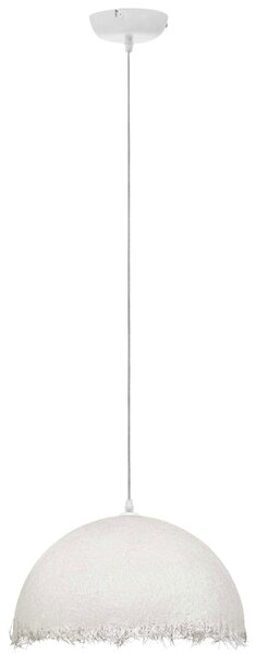 Bílé závěsné světlo Nova Luce Lalu 40 cm