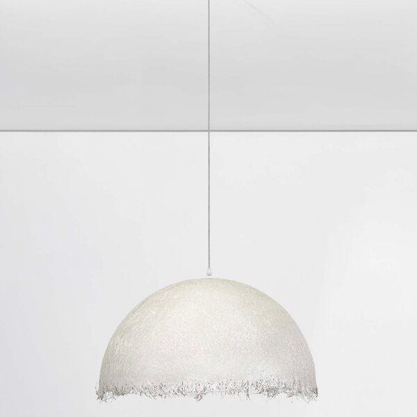 Bílé závěsné světlo Nova Luce Lalu 60 cm