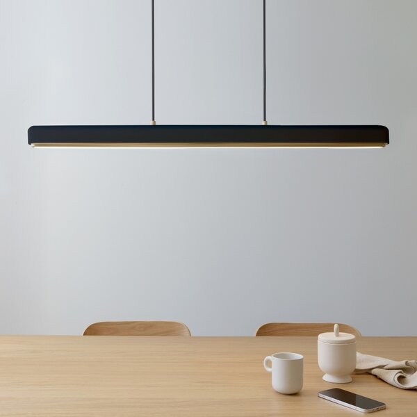 Umage Černo-zlaté kovové závěsné LED světlo Hazel Branch 150 cm
