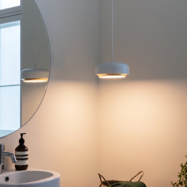 Umage Bílé kovové závěsné LED světlo Hazel 22 cm