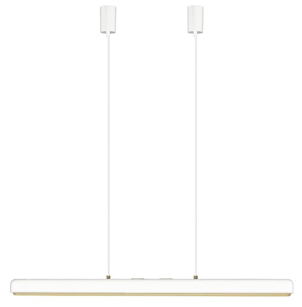 Umage Bílo-zlaté kovové závěsné LED světlo Hazel Branch 100 cm
