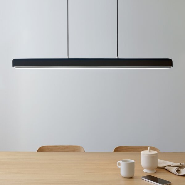 Umage Černo-stříbrné kovové závěsné LED světlo Hazel Branch 150 cm
