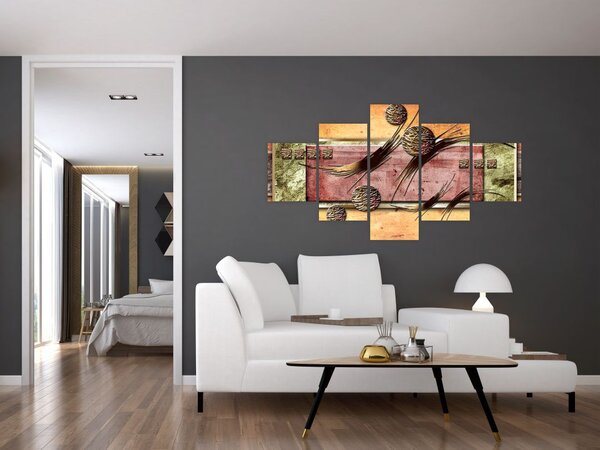Abstraktní obraz (125x70 cm)