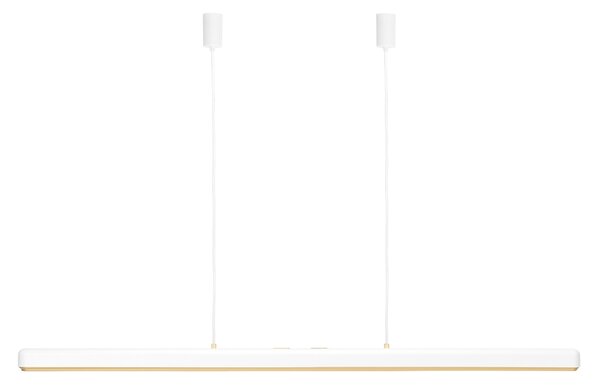 Umage Bílo-zlaté kovové závěsné LED světlo Hazel Branch 150 cm