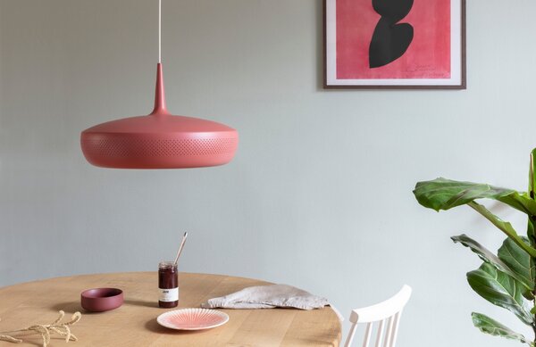 Umage Červené kovové závěsné stínidlo Clava Dine 43 cm