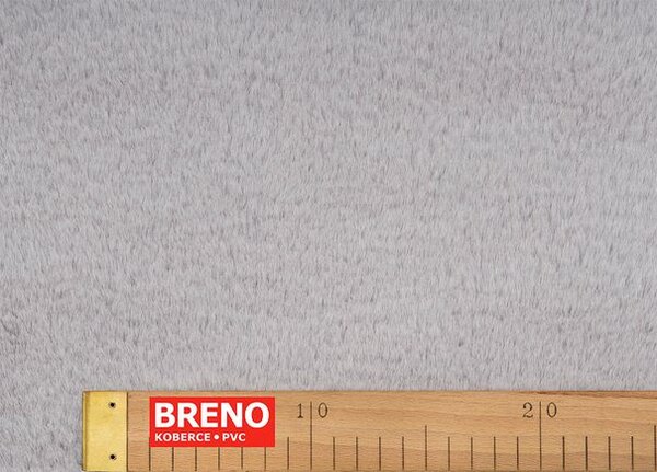 Breno Kusový koberec POUFFY 5100 Silver – světle šedý, 80x150 cm, Šedá/Stříbrná