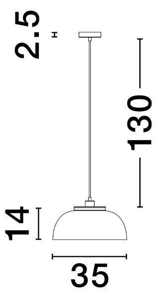Černo-zlaté kovové závěsné světlo Nova Luce Sqube 35 cm