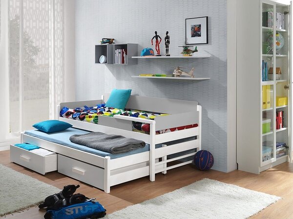Dětská postel Cyprus 90, Matrace: ne, Barva: bílá + šedá Mirjan24 5902928256611