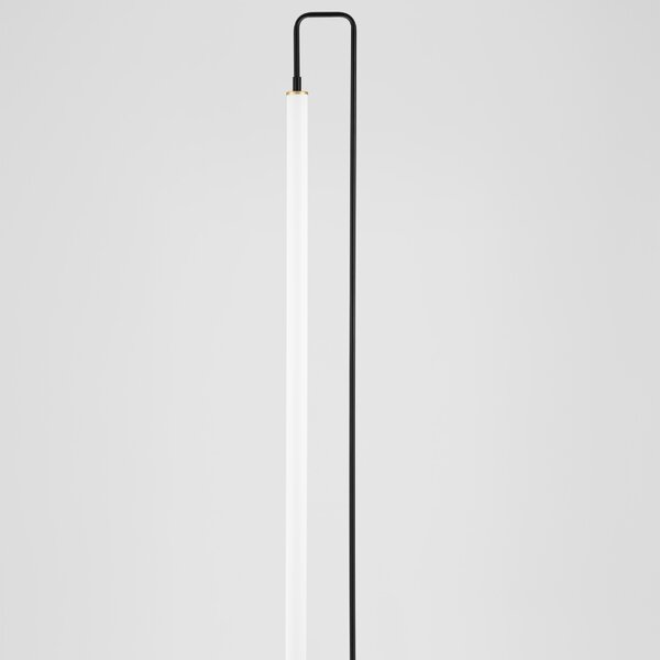 Černá kovová stojací LED lampa Nova Luce Wetro 150 cm