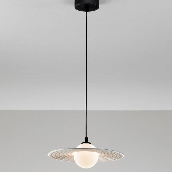 Černobílé závěsné světlo Nova Luce Reflet 30 cm