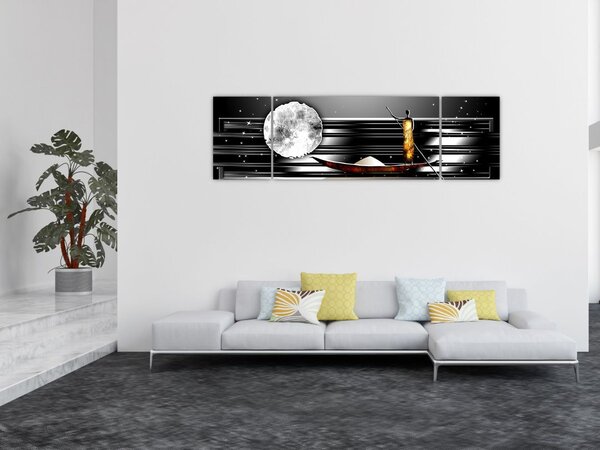 Obraz starověké dobové malby (170x50 cm)